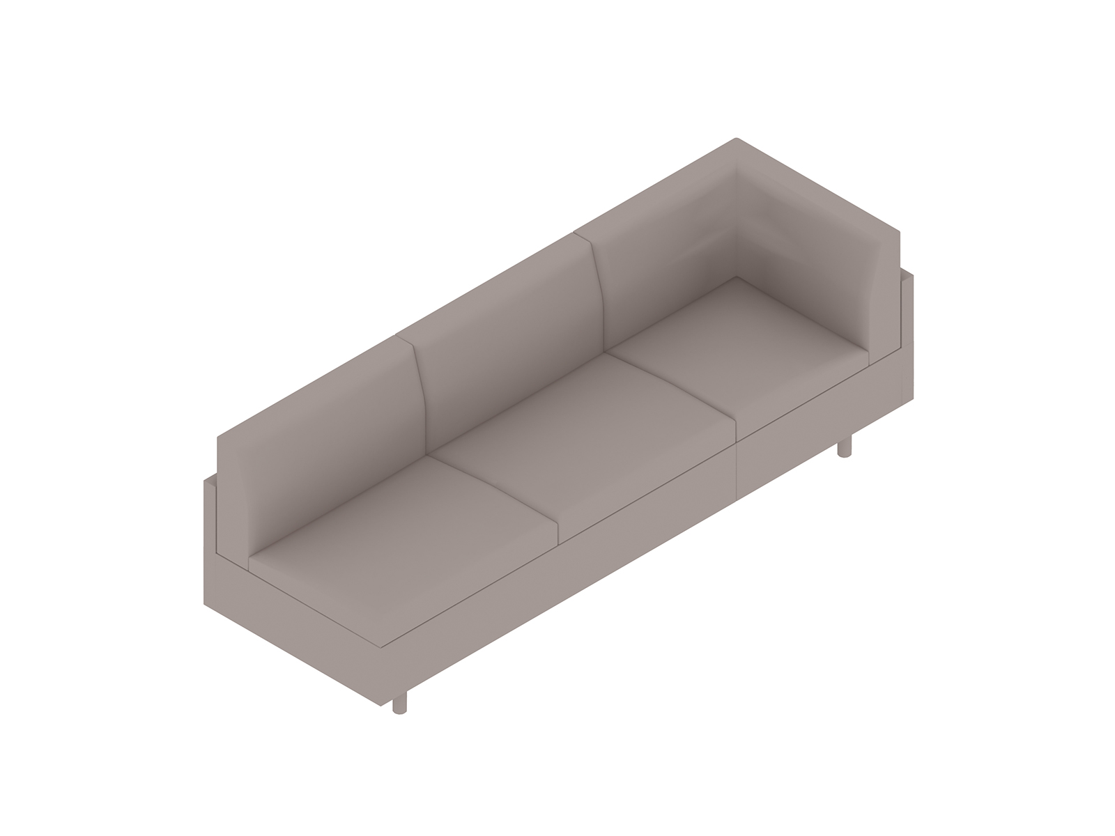 A generic rendering - Tuxedo Classic Sofa–Left Corner–Right Armless