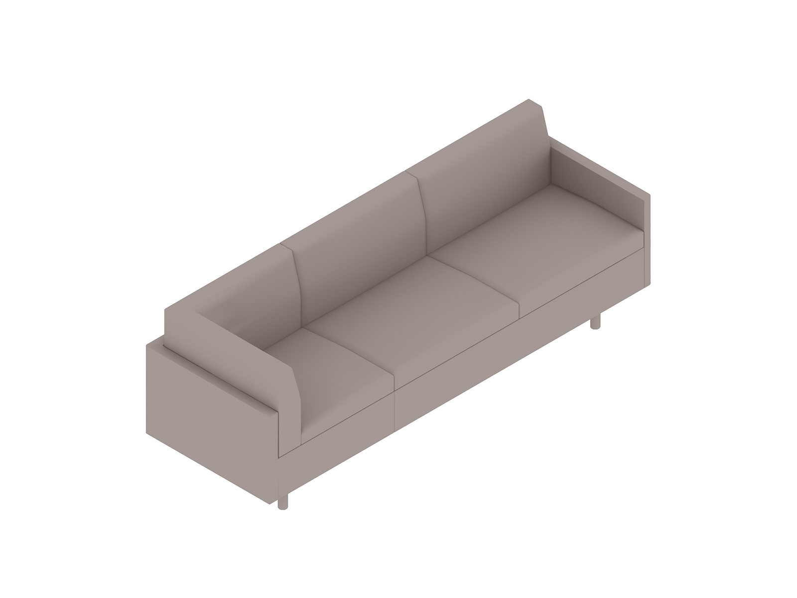 A generic rendering - Tuxedo Classic Sofa – Right Corner – Left Arm