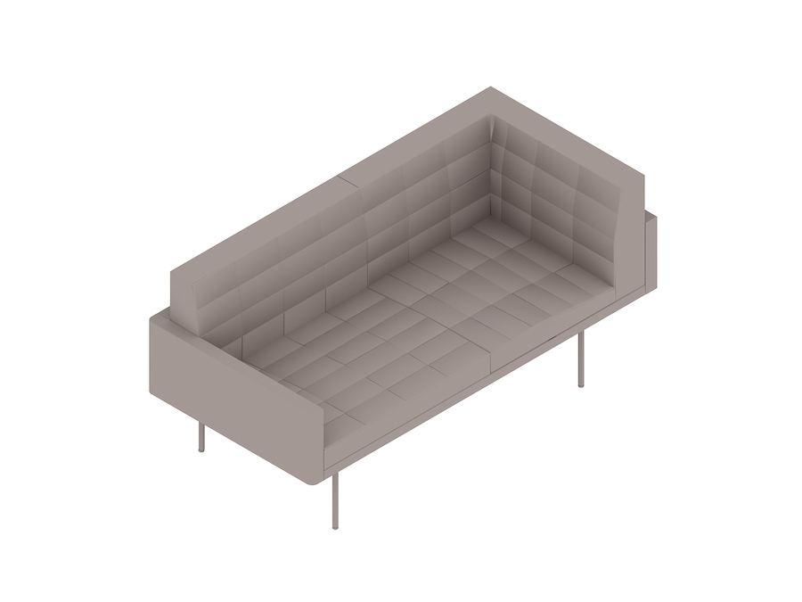 Una representación genérica - Canapé Tuxedo Component–Esquinero izquierdo–Brazo derecho