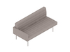 A generic rendering - Tuxedo Component Settee – Right Arm