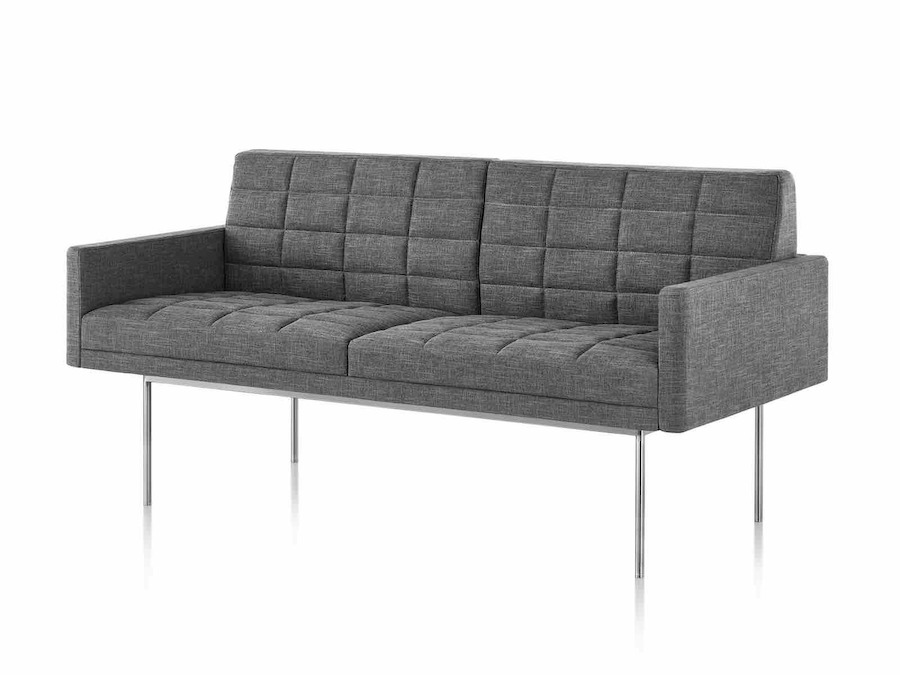 A photo - Tuxedo Component Settee–With Arms