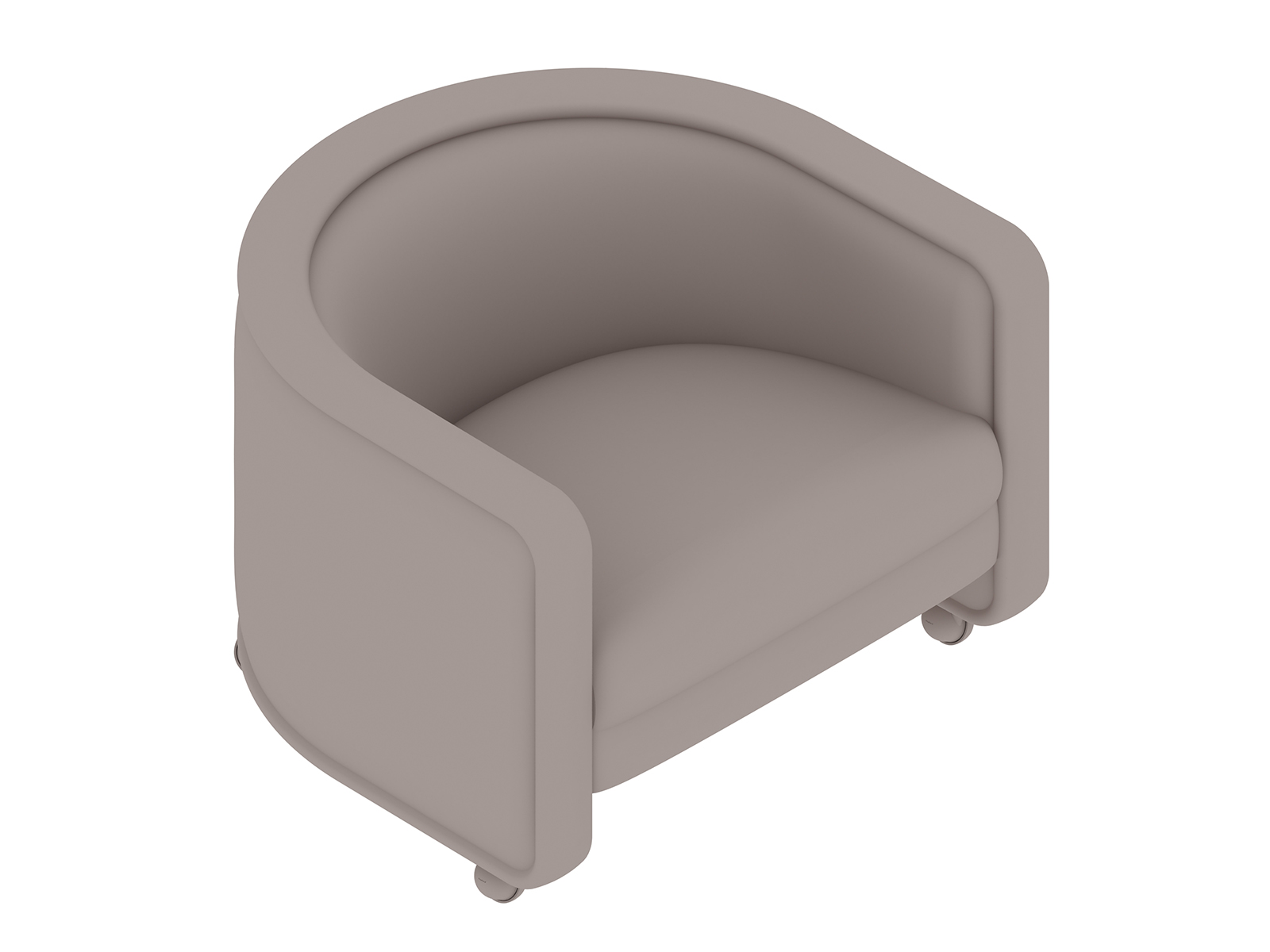 Uma renderização genérica - U-Chair–Com rodízios