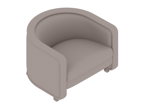 Een generieke rendering - U-stoel–met zwenkwielen