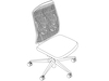 A line drawing - Verus Chair–Polymer Back–Armless