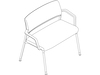 A line drawing - Verus Plus Chair