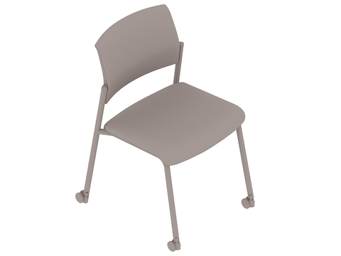 Uma renderização genérica - Cadeira para visitantes Verus–Encosto Suspension Interwave2–Sem braços