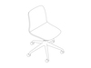 A line drawing - Viv Chair–Armless–5-Star Caster Base