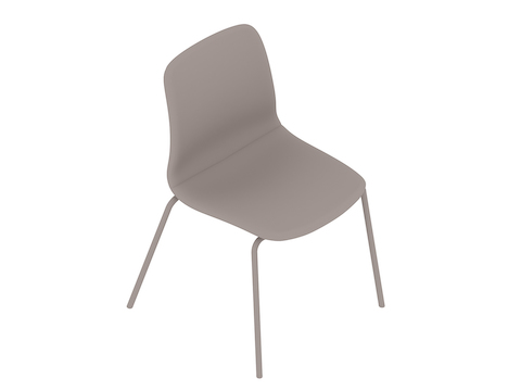 Uma renderização genérica - Cadeira para visitantes Viv–Sem braços–Base de 4 pernas