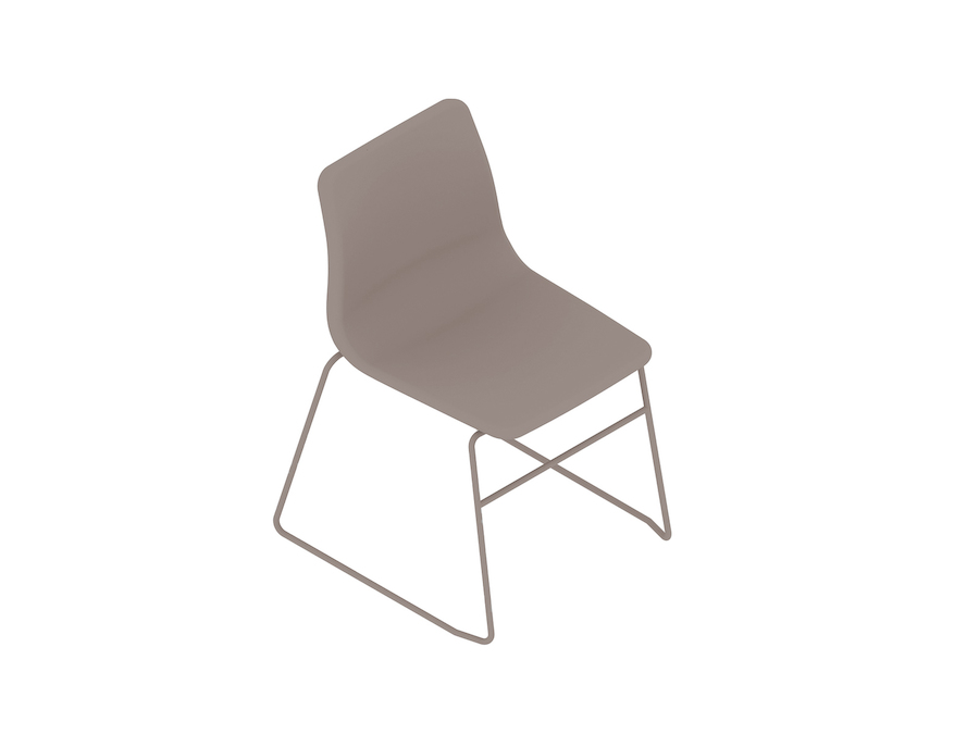 A generic rendering - Viv Side Chair–Armless–Sled Base