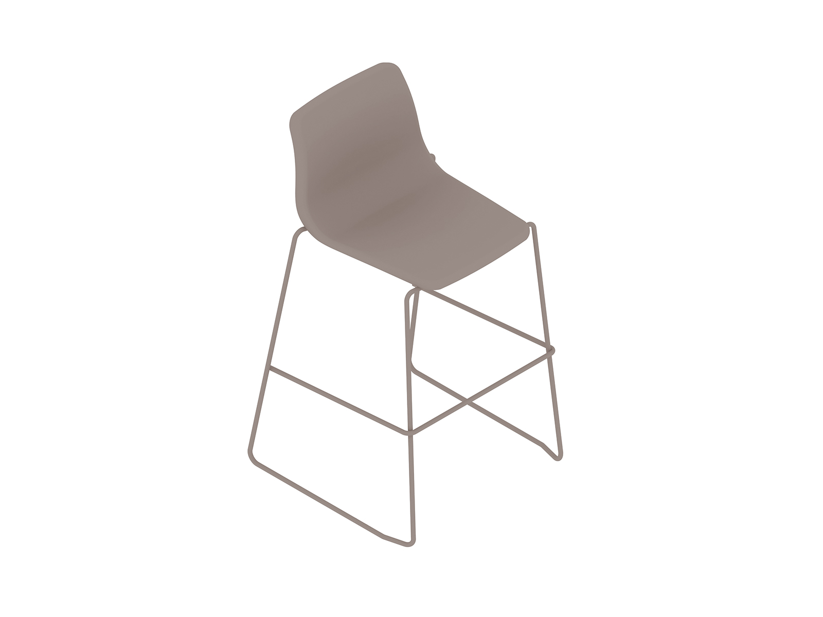 A generic rendering - Viv Stool–Bar Height–Sled Base