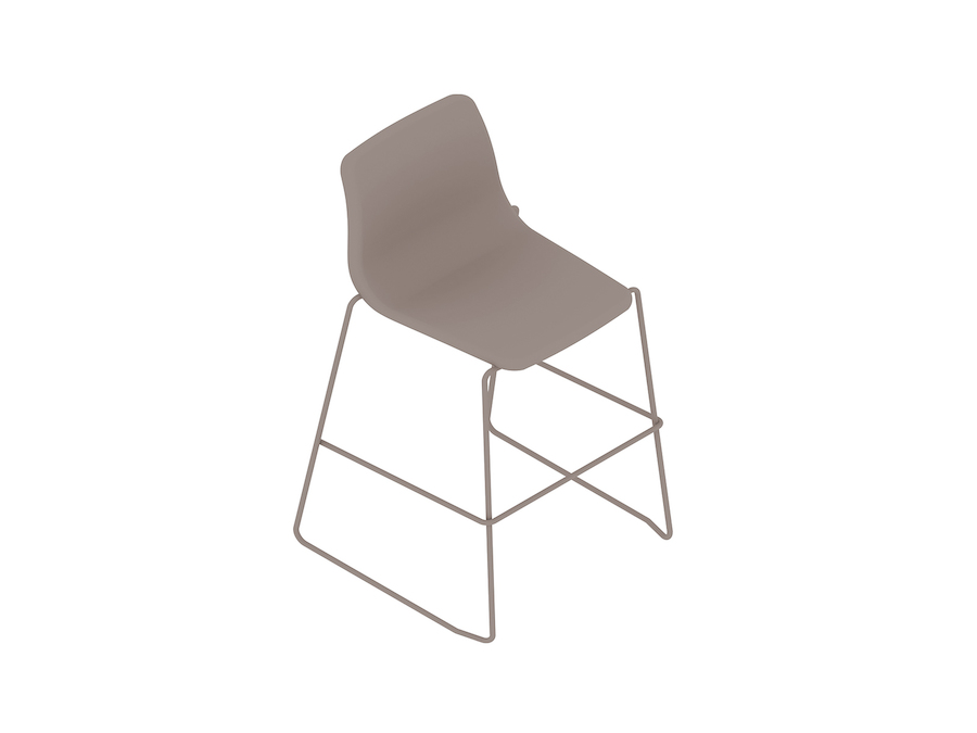 A generic rendering - Viv Stool–Counter Height–Sled Base