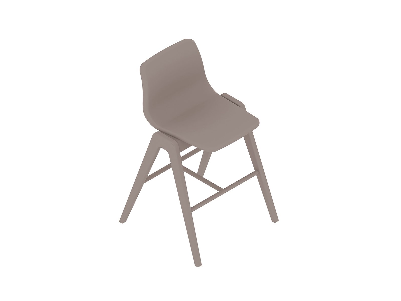 A generic rendering - Viv Wood Stool–Counter Height