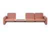 Una foto - Conjunto de sofás modulares Wilkes–2 asientos a la izquierda–Mesa–1 asiento a la derecha