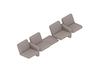 A generic rendering - Wilkes Modular Sofa Group–2-Seat Left–Table–2-Seat Right