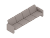 A generic rendering - Wilkes Modular Sofa Group–4-Seat