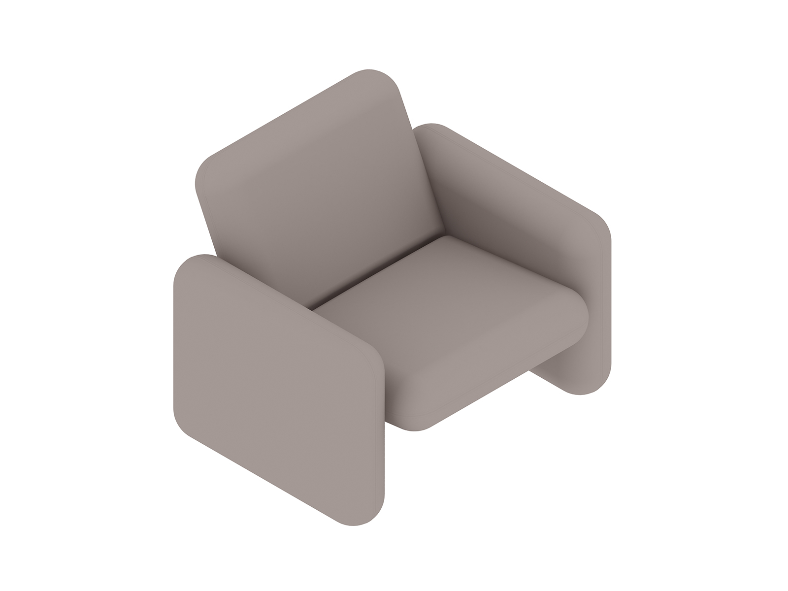 Uma renderização genérica - Conjunto de sofá modular Wilkes–Cadeira