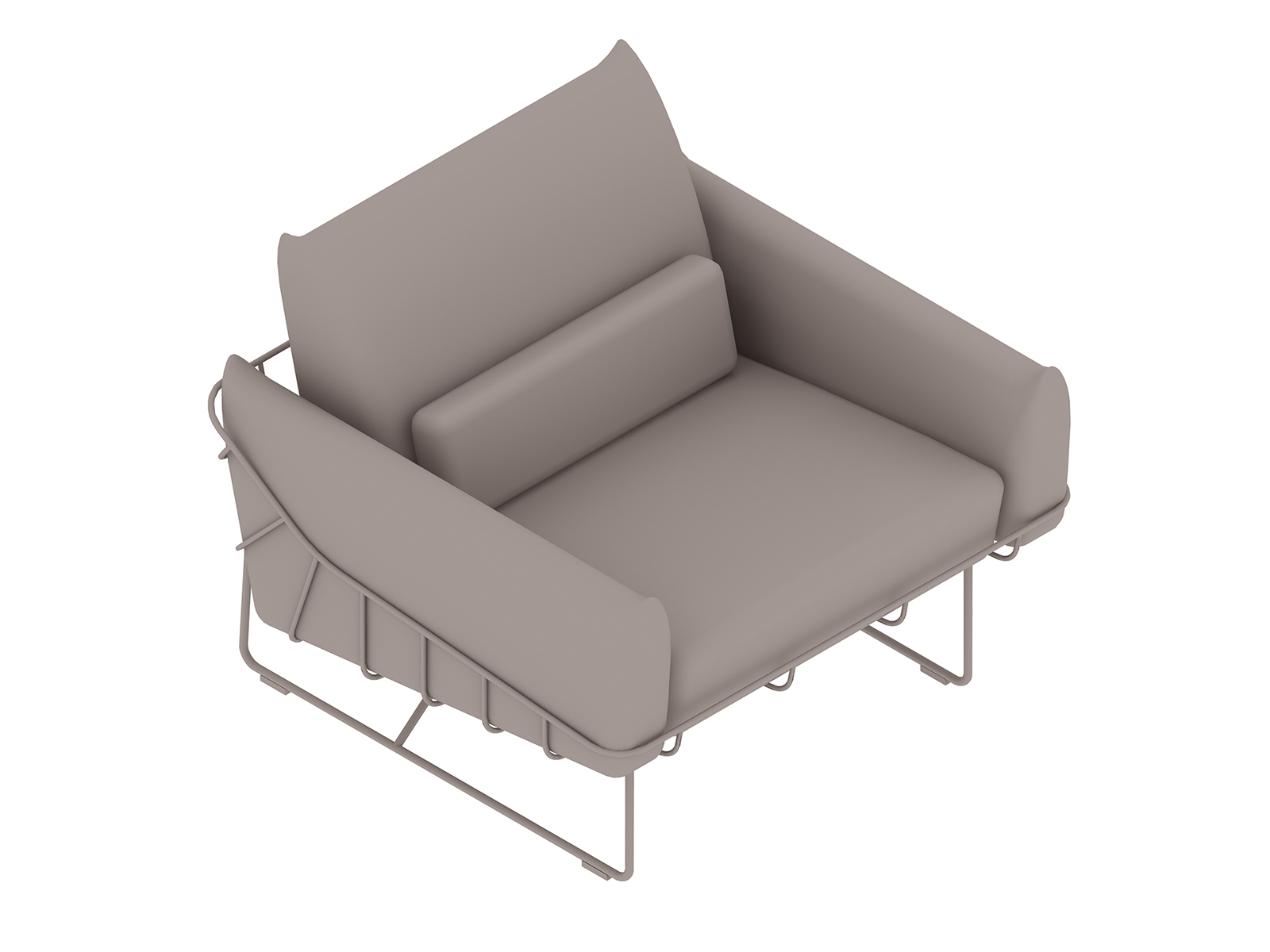 Uma renderização genérica - Cadeira Wireframe