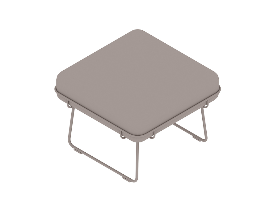 A generic rendering - Wireframe Ottoman