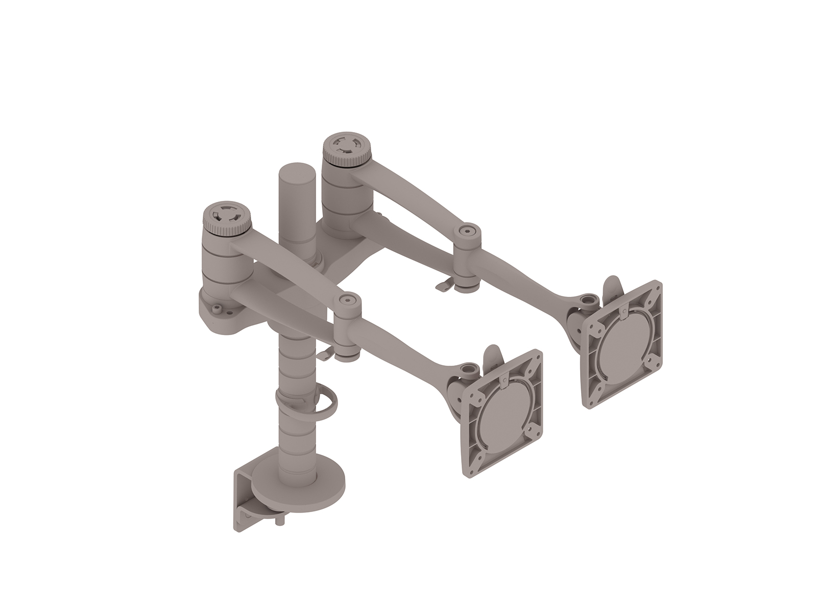 A generic rendering - Wishbone Monitor Arm–Dual Bar