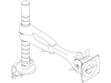 A line drawing - Wishbone Plus Monitor Arm