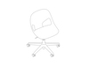 Een lijntekening - Zeph-stoel – zonder armleuningen