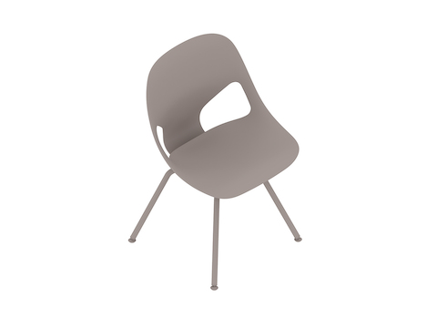Uma renderização genérica - Cadeira para visitantes Zeph–Sem braços