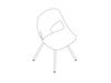 Um desenho de linha - Cadeira para visitantes Zeph–Sem braços
