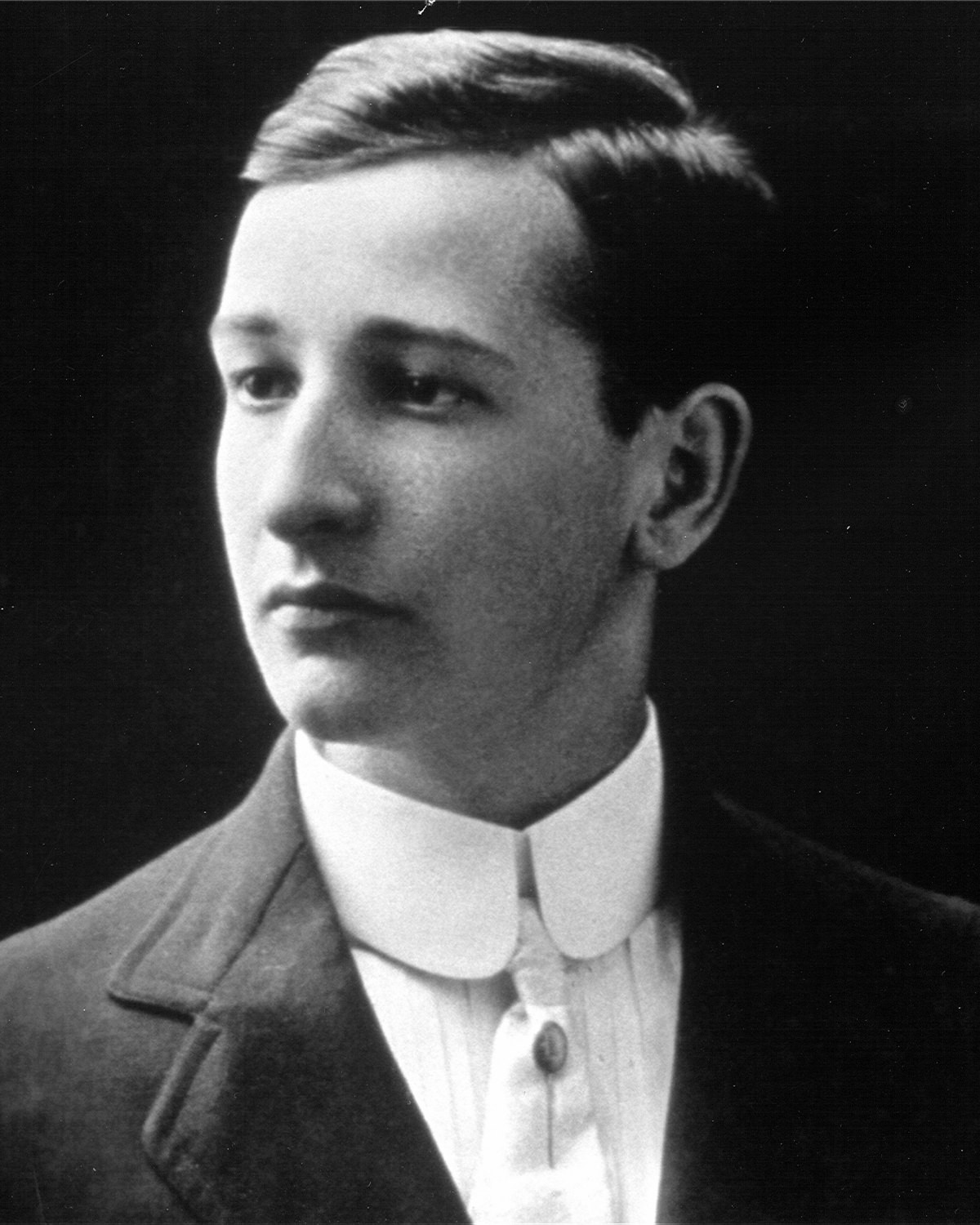 Portret van een jonge D.J. De Pree.