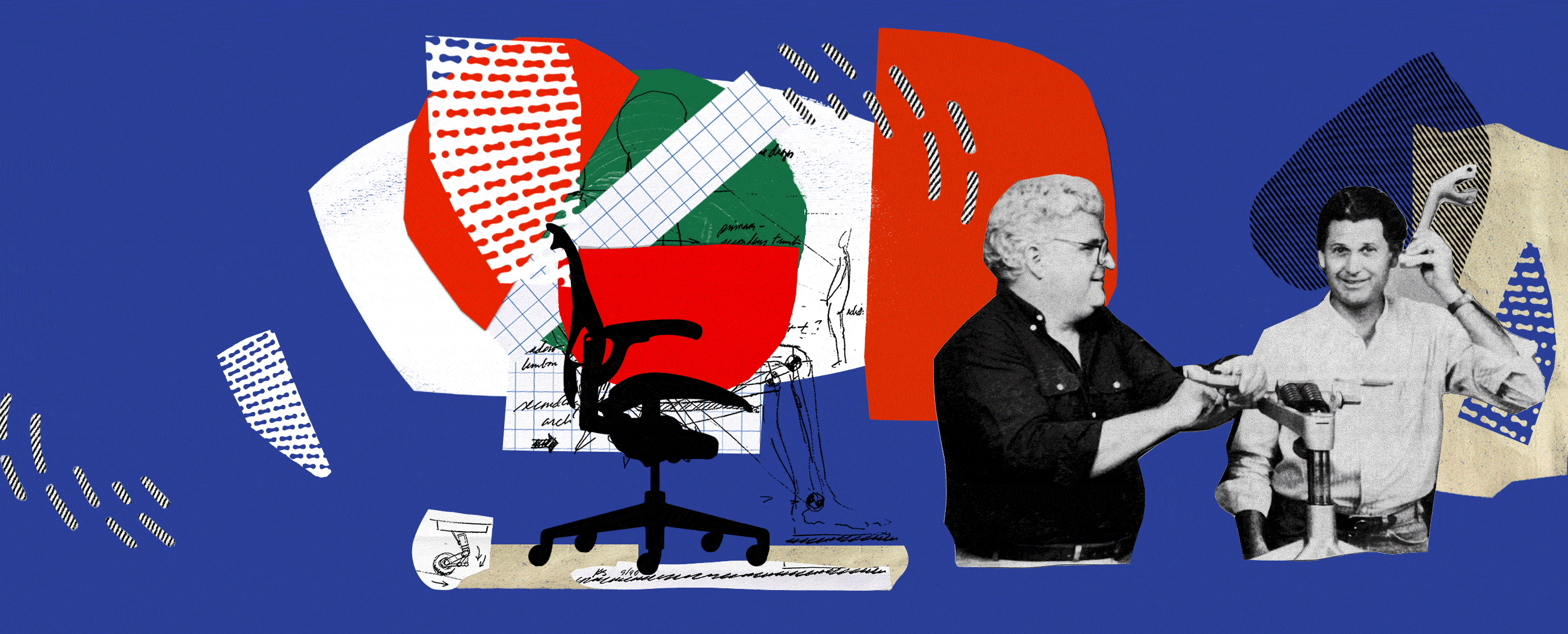 An animated illustration highlighting key moments in Herman Miller's history. An animated illustration highlighting key moments in Herman Miller's history.