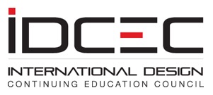 The International Design Continuing Education Council logo with IDCEC.