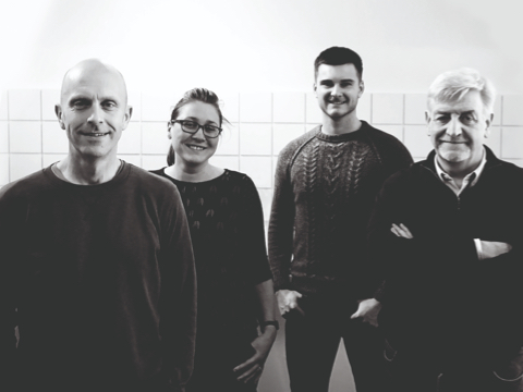Four designers from the UK studio BroomeJenkins.