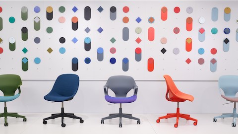 Zeph Chair display in the Herman Miller Showroom at Fulton Market in Chicago.