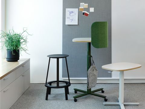 Passport Work Tables shown in Herman Miller's Chicago showroom