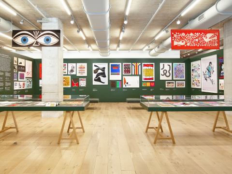100 Years of Graphic Design exhibit in Herman Miller's Chicago showroom