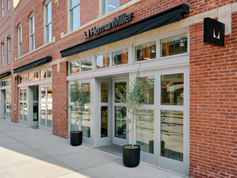 Exterior of Herman Miller's retail store in Chicago.