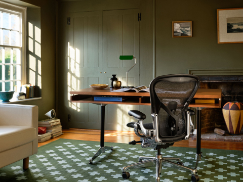 アーロンチェアは、その際立ったデザイン性により、オフィスチェアの概念を一新し、エルゴノミックチェアのスタンダートとなりました。