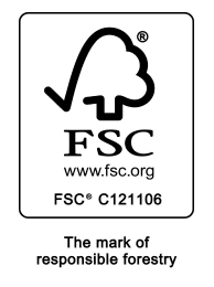 The Forest Stewardship Council logo with Geiger license number.