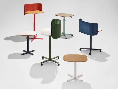 Multiple Passport Work Tables in both small and large size with a variety of base finishes, mix of solid and woodgrain tops, and accessories. Multiple Passport Work Tables in both small and large size with a variety of base finishes, mix of solid and woodgrain tops, and accessories.