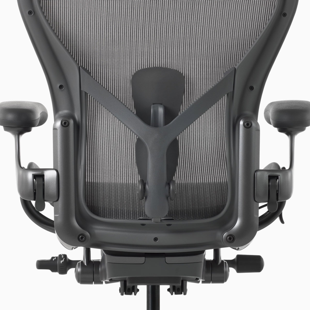 Siège Aeron, avec dispositif PostureFit SL réglable, vu de dos.