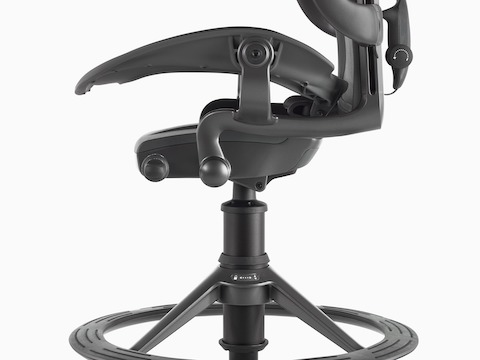 Detailed view of an Aeron Stool footrest.