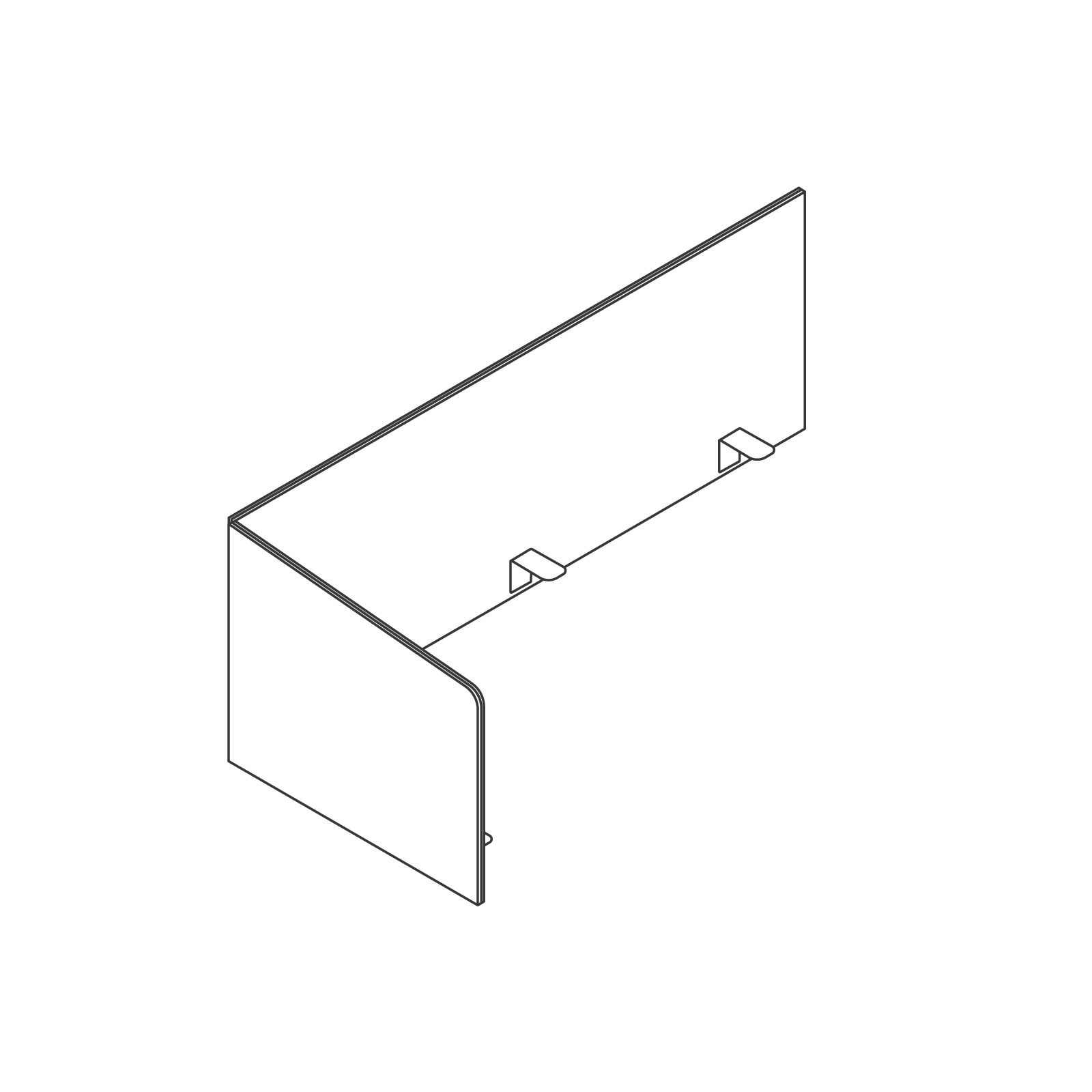 A line drawing - Ambit Screen–Left Delineation A line drawing - Ambit Screen–Left Delineation