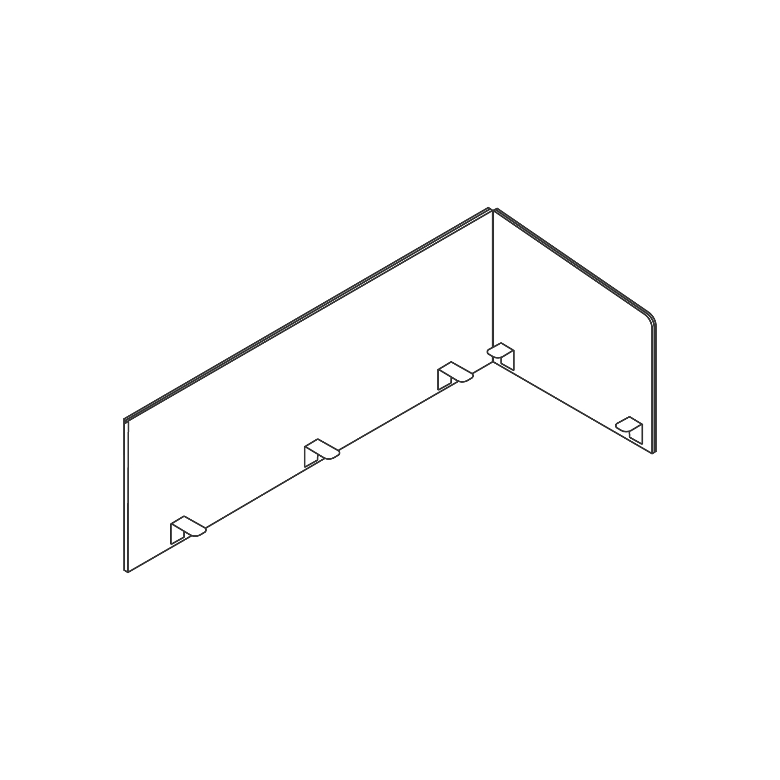 A line drawing - Ambit Screen–Right Delineation