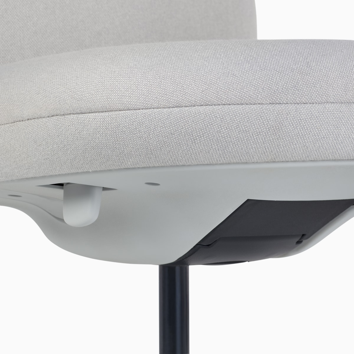 Detail view of the tilt of an Asari chair.