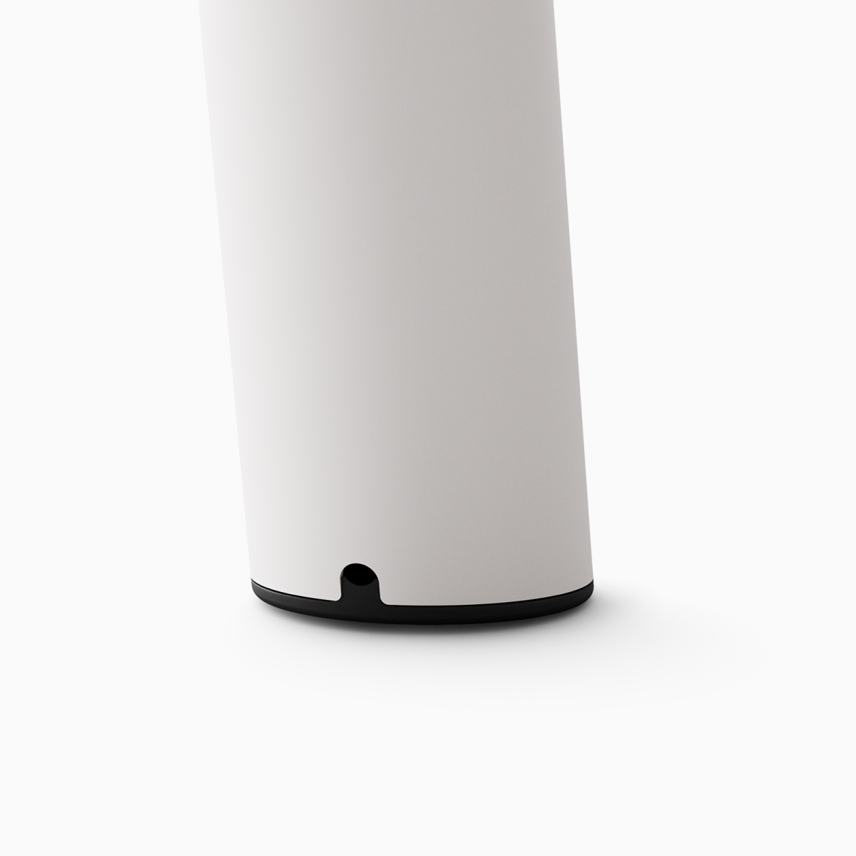 Glides on white Boa Table.