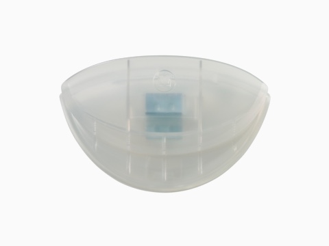 A plastic Bundle Clip for holding documents or a calendar.