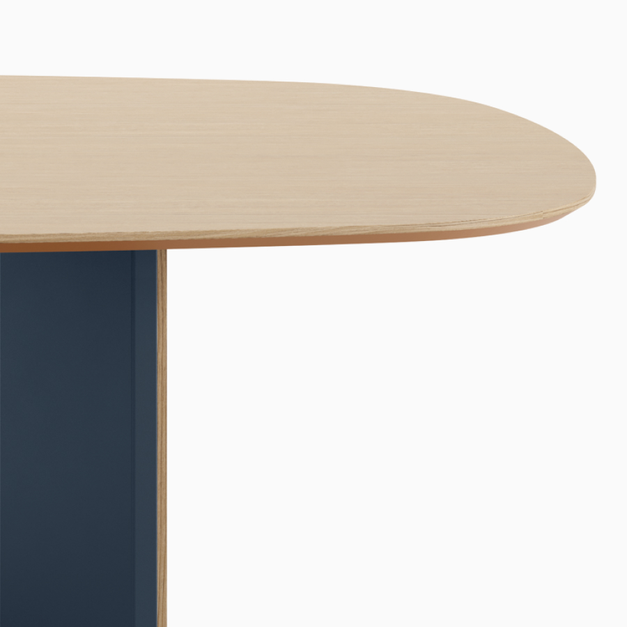 Boat-shaped Byne Meeting Table with Bow Legs.