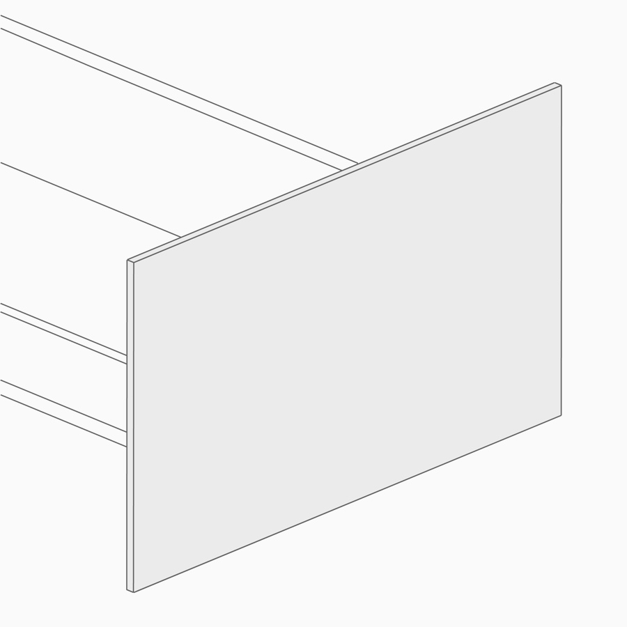 A line drawing of a Canvas Wall gallery panel.