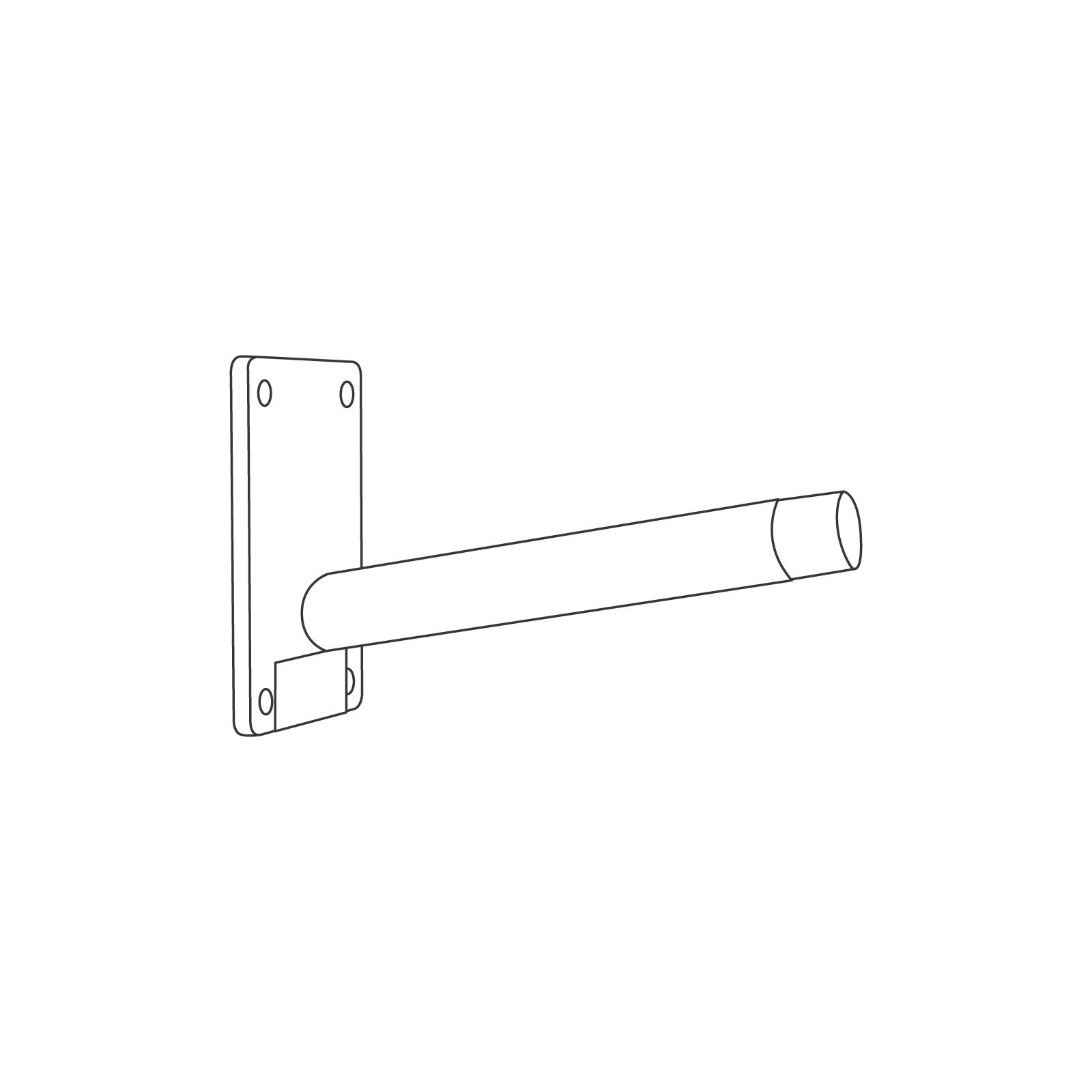 A line drawing - Axa Folding Chair–Wall Hook