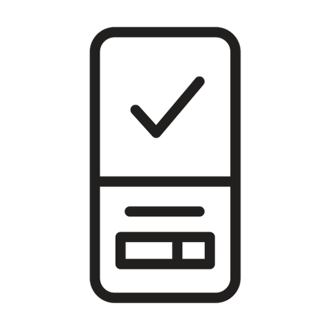 An illustrated black and white icon depicting the Live Platform wellness app