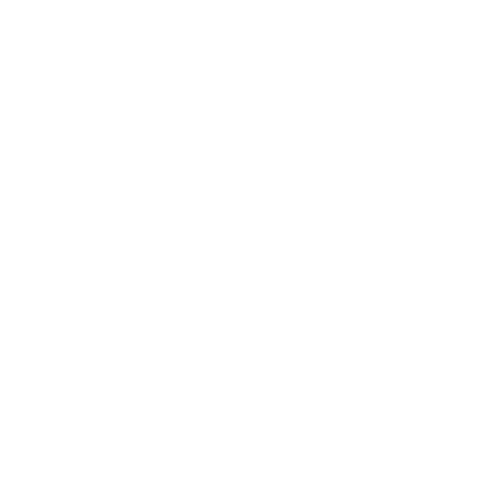 White illustrated icon of three stacked straight lines with levers to indicate setting posture preference.